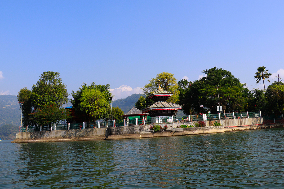 Tal Barahi at Phewa Lake